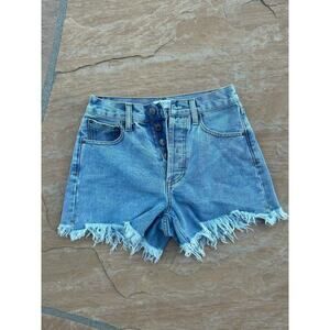 Women's The Lifestyledco Jean Shorts Cut Off Hem Size Small BF